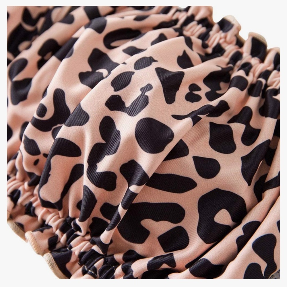 🦋2/$22 NWOT Zaful leopard strapless bandeau bikini top - Picture 3 of 6